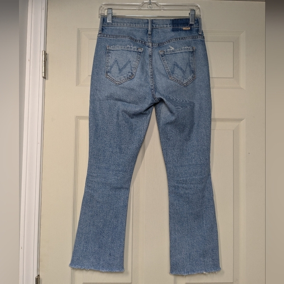 MOTHER The Insider Step Crop Fray Jeans In The Problem With Miracles Sz 25 - Picture 4 of 13